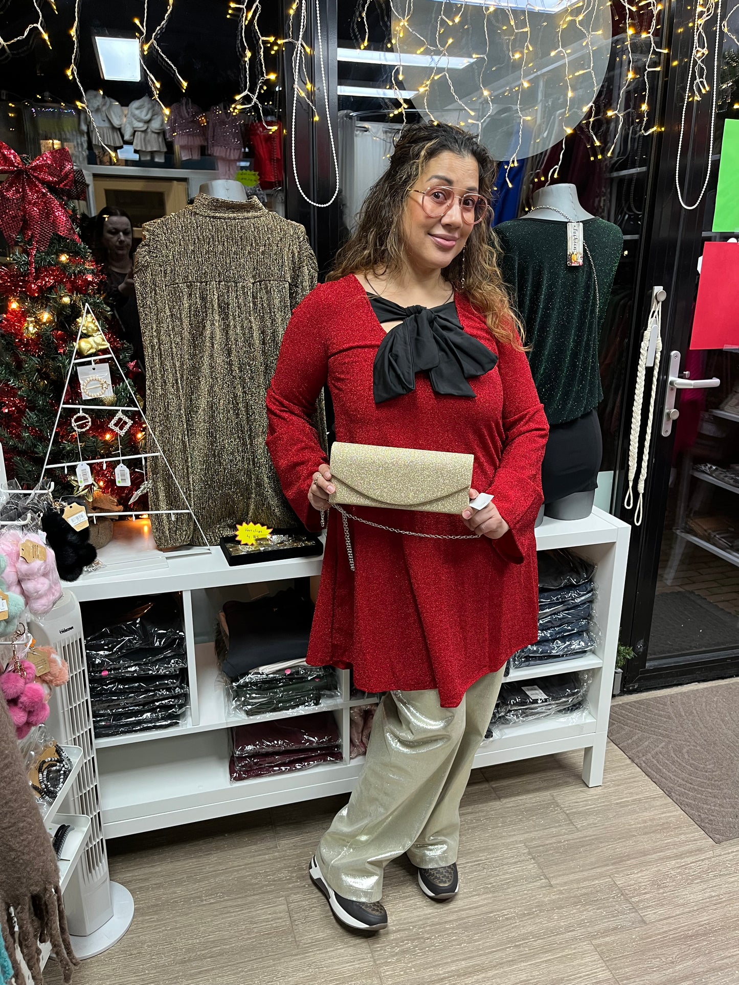 Glitter Strik Jurk✨