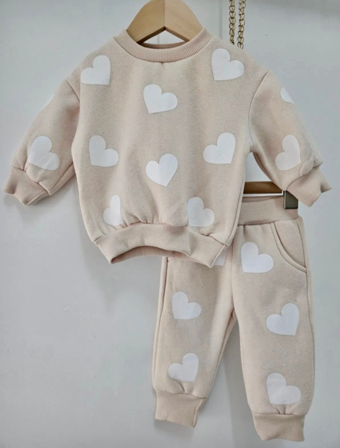 Jogging Set Hartjes  ❤️🤍