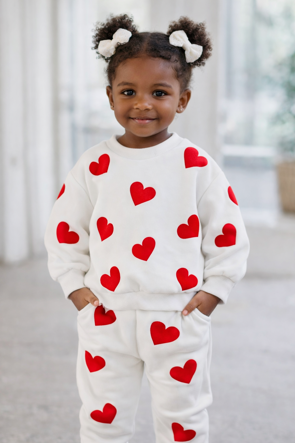 Jogging Set Hartjes  ❤️🤍