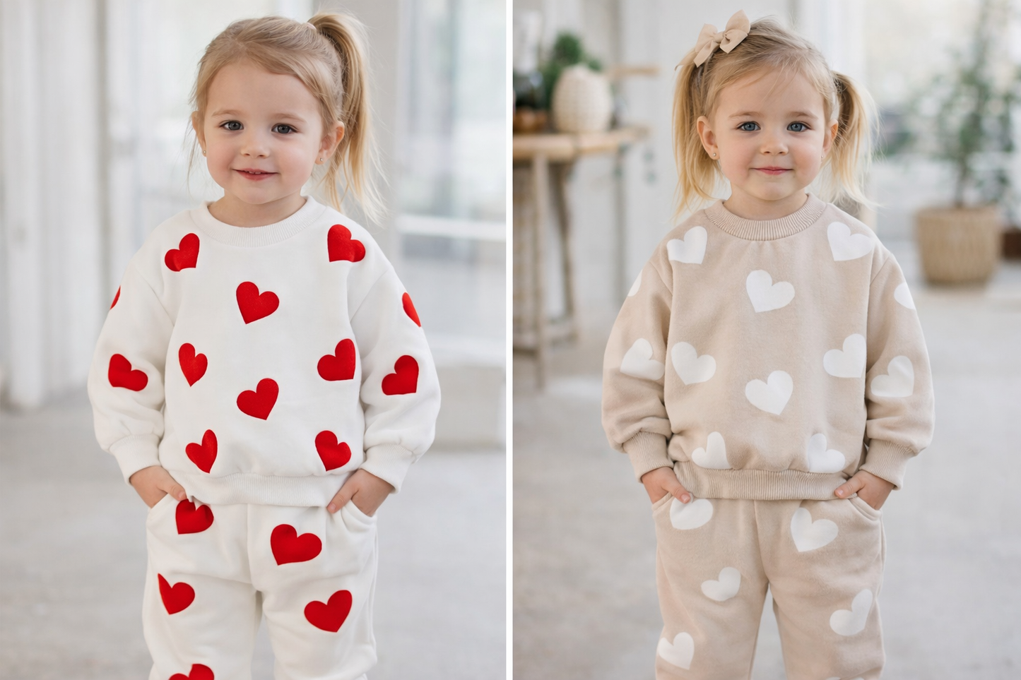 Jogging Set Hartjes  ❤️🤍