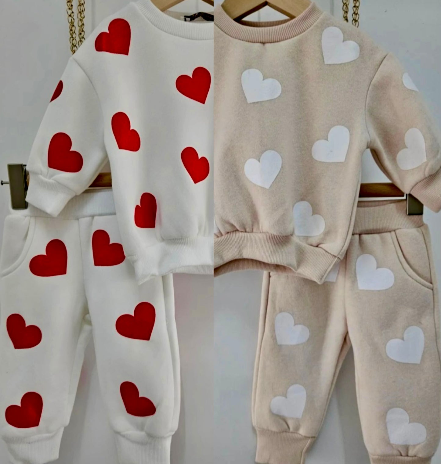 Jogging Set Hartjes  ❤️🤍